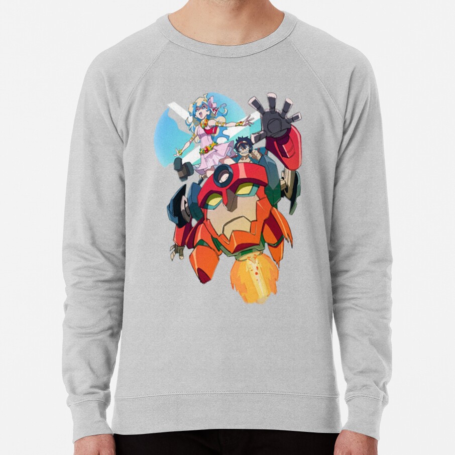ssrcolightweight sweatshirtmensheather greyfrontsquare productx1000 bgf8f8f8 15 - Gurren Lagann Store
