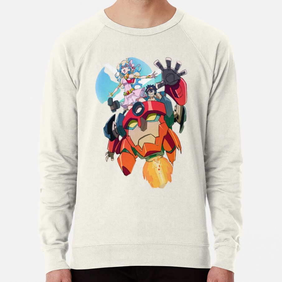 ssrcolightweight sweatshirtmensoatmeal heatherfrontsquare productx1000 bgf8f8f8 15 - Gurren Lagann Store
